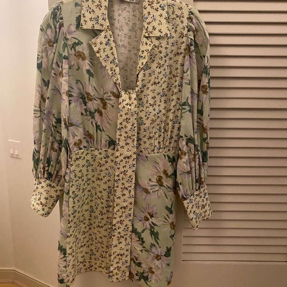 ALEMAIS daisy linen dress size 2